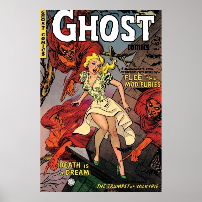 Ghost-Comicen Vintag Comic-Abdeckung Poster (Vorne)