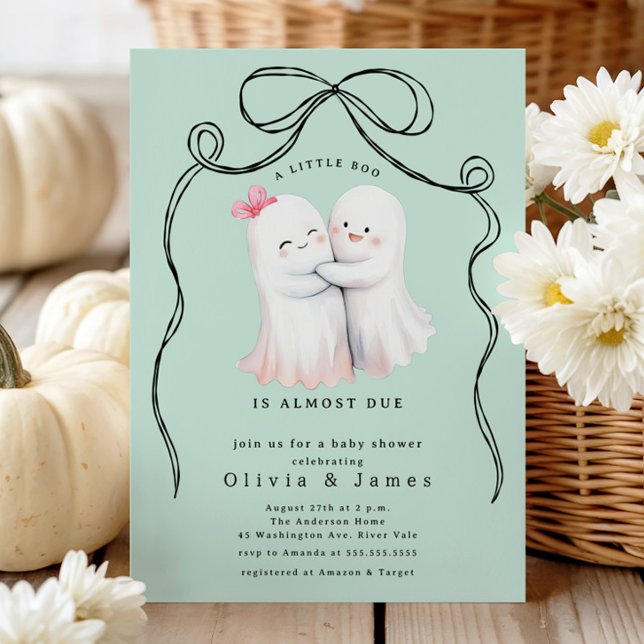 Ghost Couple Baby Dusche Einladung (Von Creator hochgeladen)