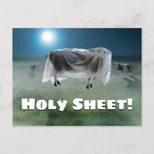 Ghost Cow Einladungspostkarte