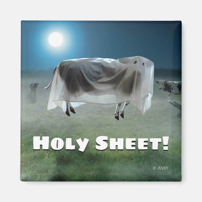 Ghost Cow Magnet (Vorne)