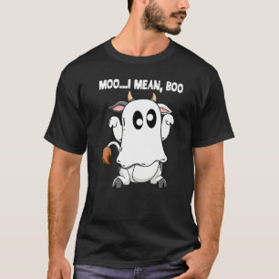 Ghost Cow Moo I Gemein Boo Halloween, Kuh Lover T-Shirt