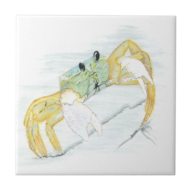 Ghost Crab on Beach Fliese (Vorderseite)