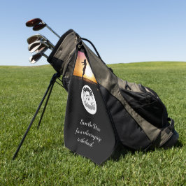 Ghost Crab Silhouette und Shadow Monogram Foto Golfhandtuch