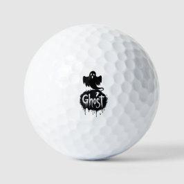 Ghost – Dark Horror Dripping Text Art Golfball