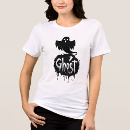 Ghost – Dark Horror Dripping Text Art Tri-Blend Shirt