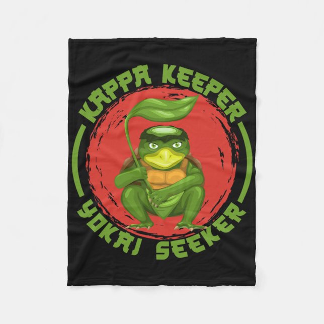 Ghost Demon Kappa Keeper Seeker Monster Trickster Fleecedecke (Vorderseite)
