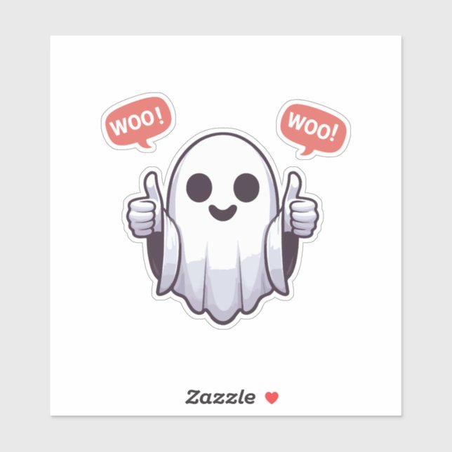 Ghost der Genehmigung Aufkleber (Blatt)