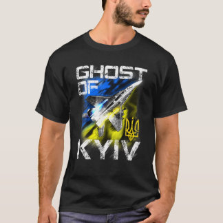 Ghost der KIEW Ukraine Kämpfer Jet I unterstützen  T-Shirt