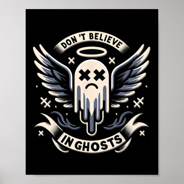 Ghost Design Niedlich Ghost Halloween Spooky Jahre Poster (Vorne)