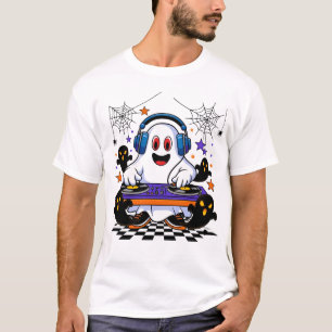 Ghost DJ Halloween-Party Design T-Shirt