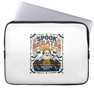 Ghost DJ Spooky Beats Vintage Gravur Halloween  Laptopschutzhülle