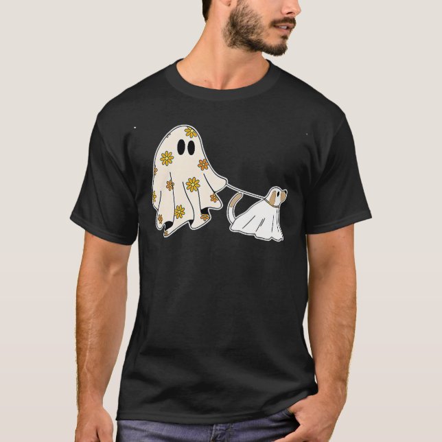 Ghost Dog, Dog Lovers Halloween T-Shirt (Vorderseite)