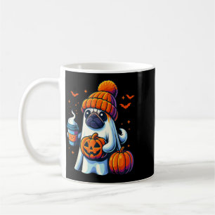 Ghost Dog Kürbisgetränke Mütze Herbst Halloween Kaffeetasse
