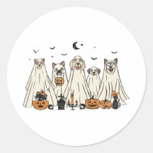 Ghost Dogs Halloween-Aufkleber