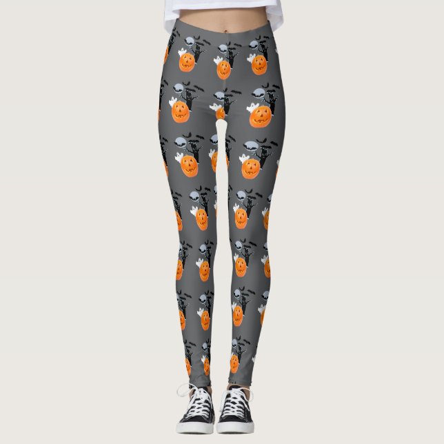 Ghost Drift: Allround-Halloween Leggings (Vorderseite)