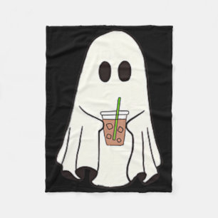 Ghost Drink-Kaffee lustiges Halloween Kostümkostüm Fleecedecke