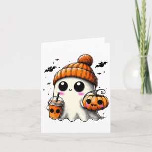 Ghost Drink-Kaffee lustiges Halloween Kostümkostüm Karte