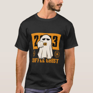 Ghost Drink-Kaffee lustiges Halloween Kostümkostüm T-Shirt