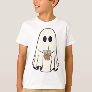 Ghost Drink-Kaffee lustiges Halloween Kostümkostüm T-Shirt