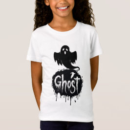 Ghost – Dunkle Horror-Tropftext-Kunst T-Shirt