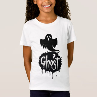 Ghost – Dunkle Horror-Tropftext-Kunst T-Shirt