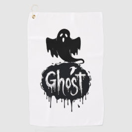 Ghost – Dunkle Horrortropfende Textkunst Golfhandtuch