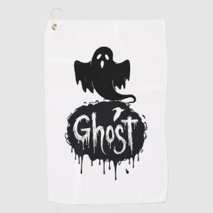 Ghost – Dunkle Horrortropfende Textkunst Golfhandtuch