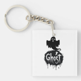 Ghost – Dunkle Horrortropftext-Kunst Schlüsselanhänger