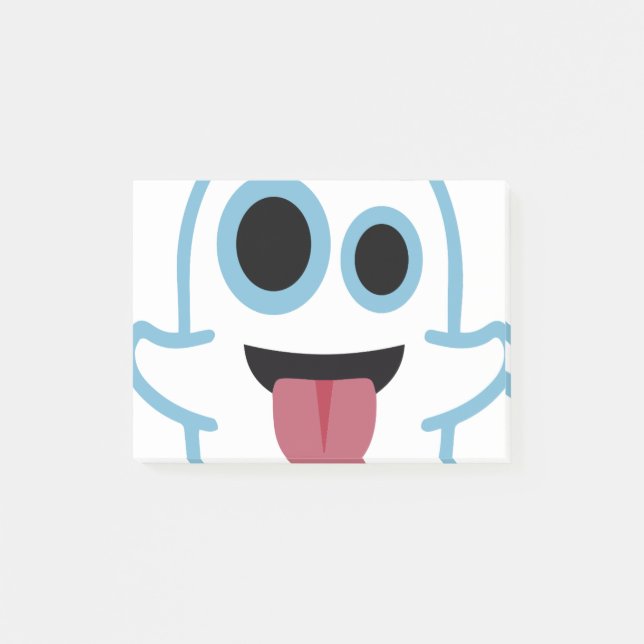 Ghost Emoji Post-it Klebezettel (Vorderseite)