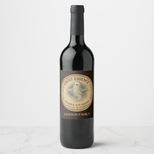 Ghost Essence Potion Weinetikett (Vorderseite)