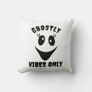 Ghost Face Gruselige Schwingungen nur Custom Hallo Kissen
