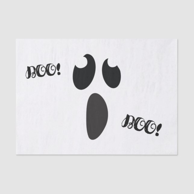 Ghost Face Halloween-Party Trick oder Treat Favor Seidenpapier (Vorderseite)