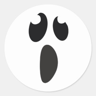 Ghost Face Halloween-Party Trick-or-Treat-Mitgebse Runder Aufkleber