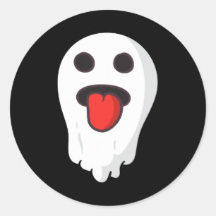 Ghost Face Outfit für Halloween-Kostüme Halloween Runder Aufkleber