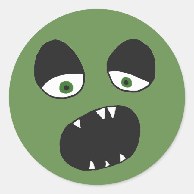 Ghost Face Runder Aufkleber (Vorderseite)