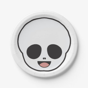 Ghost Face Skeleton Chibi Pastel Goth Halloween Pappteller