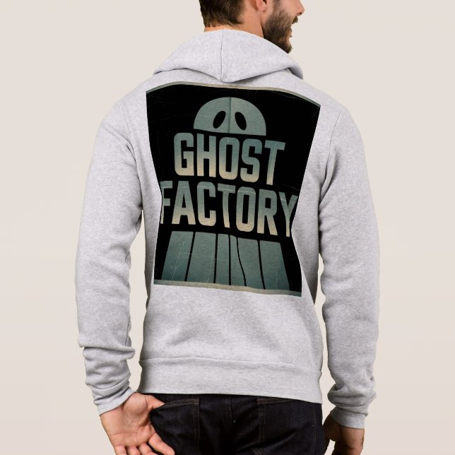 Ghost Factory Vintage Poster Hoodie (Rückseite)