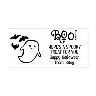 Ghost & Fledermäuse Gruseliger Treat Boo-Korb Permastempel