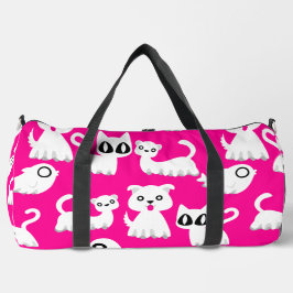 Ghost-Frettehund rosa Duffle Bag