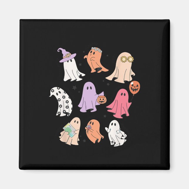 Ghost Friends Halloween AAC SLP Squad Rede Langu Magnet (Vorne)