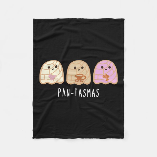 Ghost Funny Spooky Conchas Mexican Ghost Fleecedecke (Vorderseite)