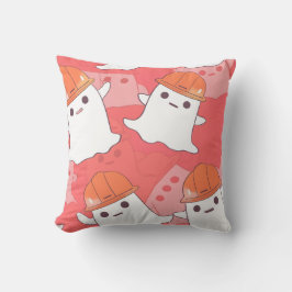 Ghost für niedliche Bauarbeiter Kissen