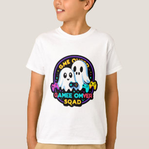 Ghost Gamer Squad - Retro Arcade Halloween-T-Shirt T-Shirt