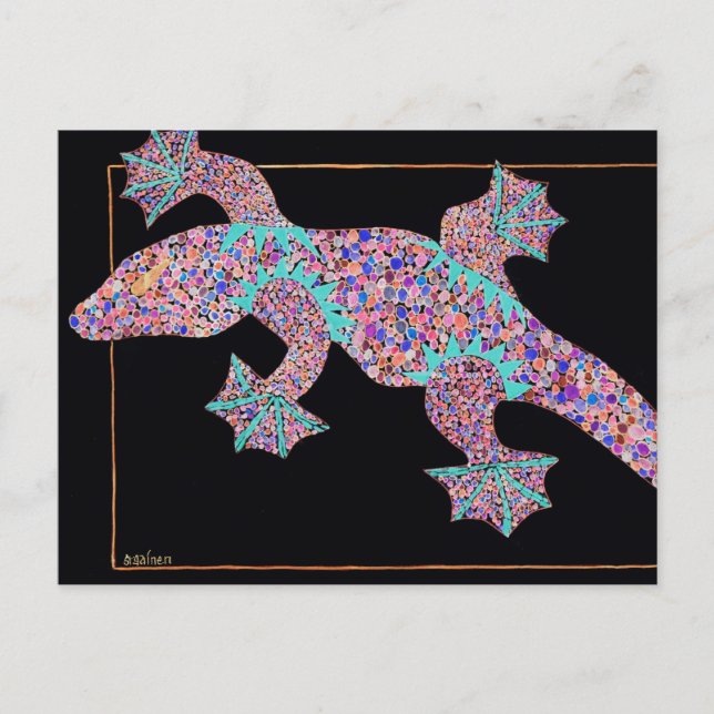 Ghost Gecko Post Card Postkarte (Vorderseite)
