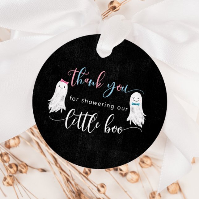 Ghost Gender Reveal Party Vielen Dank Geschenkanhänger (Von Creator hochgeladen)