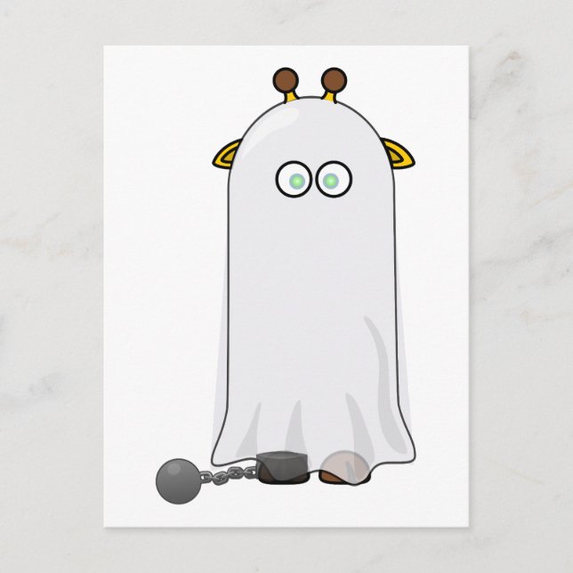 Ghost Giraffe mit Chains Postkarte (Vorderseite)