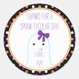 Ghost Girl Halloween Sticker Personalisiert Sticke