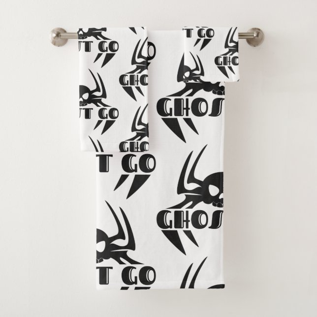 Ghost Go Spooky Jahreszeit Badhandtuch Set (Insitu)