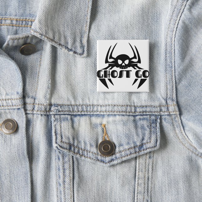 Ghost Go Spooky Jahreszeit Button (Beispiel)