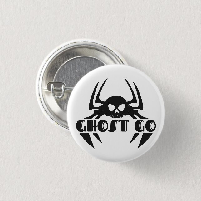 Ghost Go Spooky Jahreszeit Button (Vorne & Hinten)